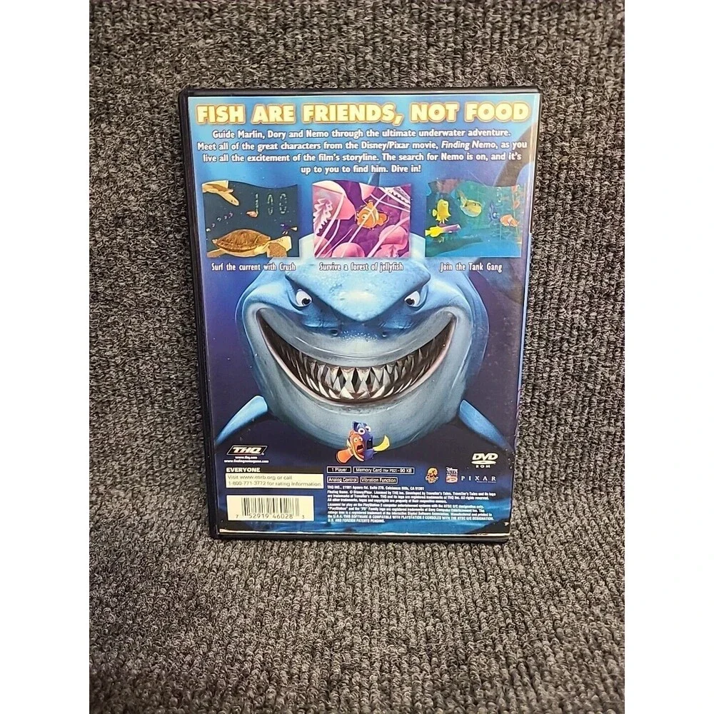 Disney Pixar Finding Nemo (Sony PlayStation 2 2003) PS2 No Manual